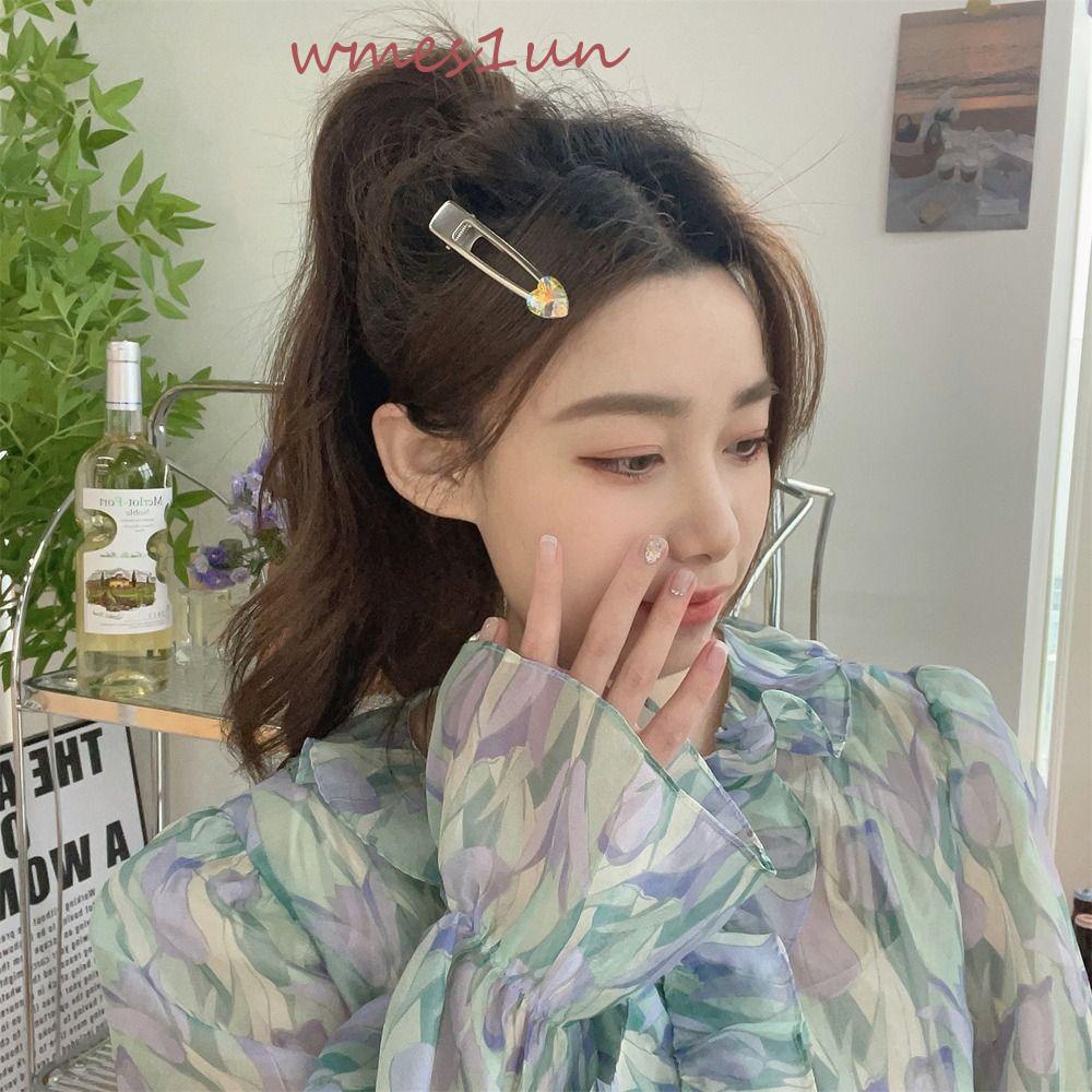 Kẹp Tóc Kim Loại Hình Trái Tim Xinh Xắn WMES15H