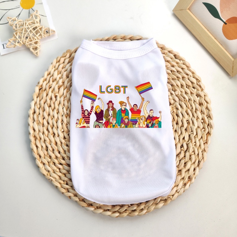 Áo Tank Top Hoạ Tiết Hoạt Hình Size S-2XL Cho Thú Cưng