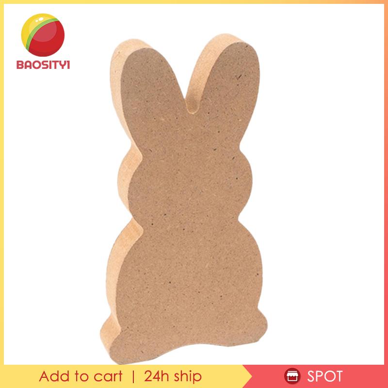 [Baosity 1] 3 Lát Gỗ Cắt Hình Thỏ Phục Sinh Chưa Hoàn Thiện Bền Cho Kỳ Nghỉ