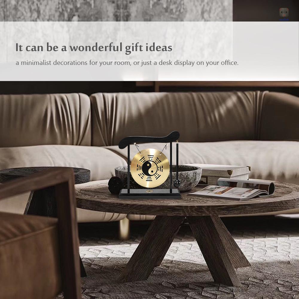 Chuông Gió Mini Để Bàn Trang Trí Nhà Cửa Làm Quà Tặng Biểu Tượng Thái Cực Quyền