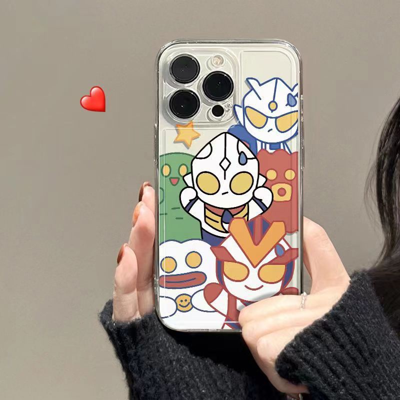 ✅Ốp Điện Thoại Mềm Chống Sốc In Hình Ultraman Cho Iphone 11 78 Xsmax 1312 Xr 14Pro