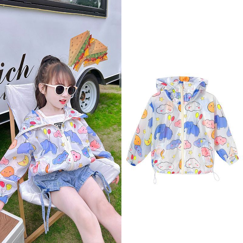 Áo Khoác Chống Nắng Thoáng Khí Mau Khô Phong Cách Hoạt Hình Nhật Bản Thời Trang Mùa Hè 2023 Cho Bé Gái