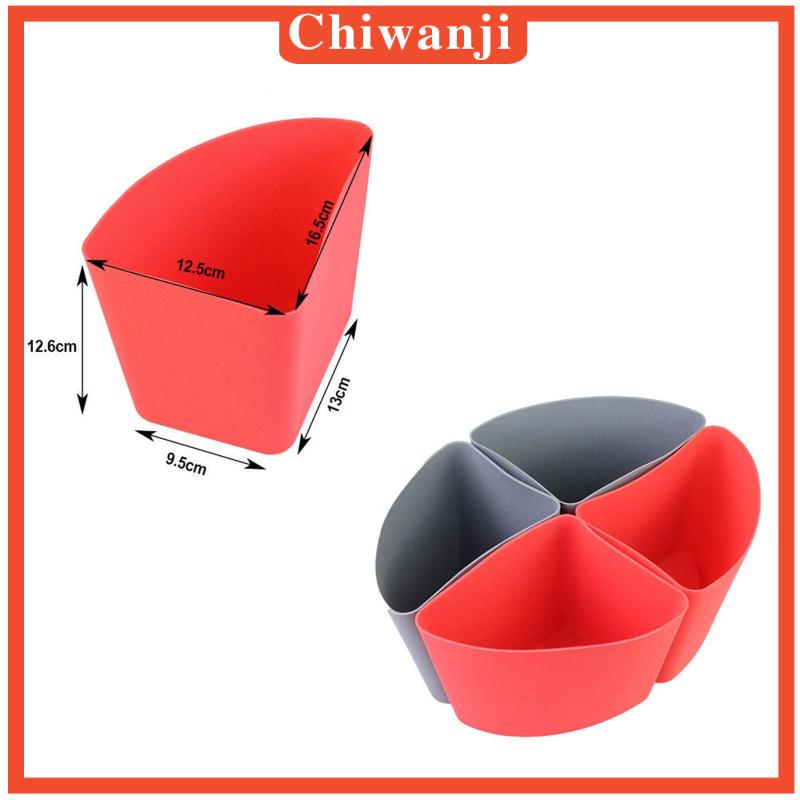 Bộ 4 Miếng Đệm Chia Ngăn Bằng Silicone Chống Rò Rỉ Tái Sử Dụng Được
