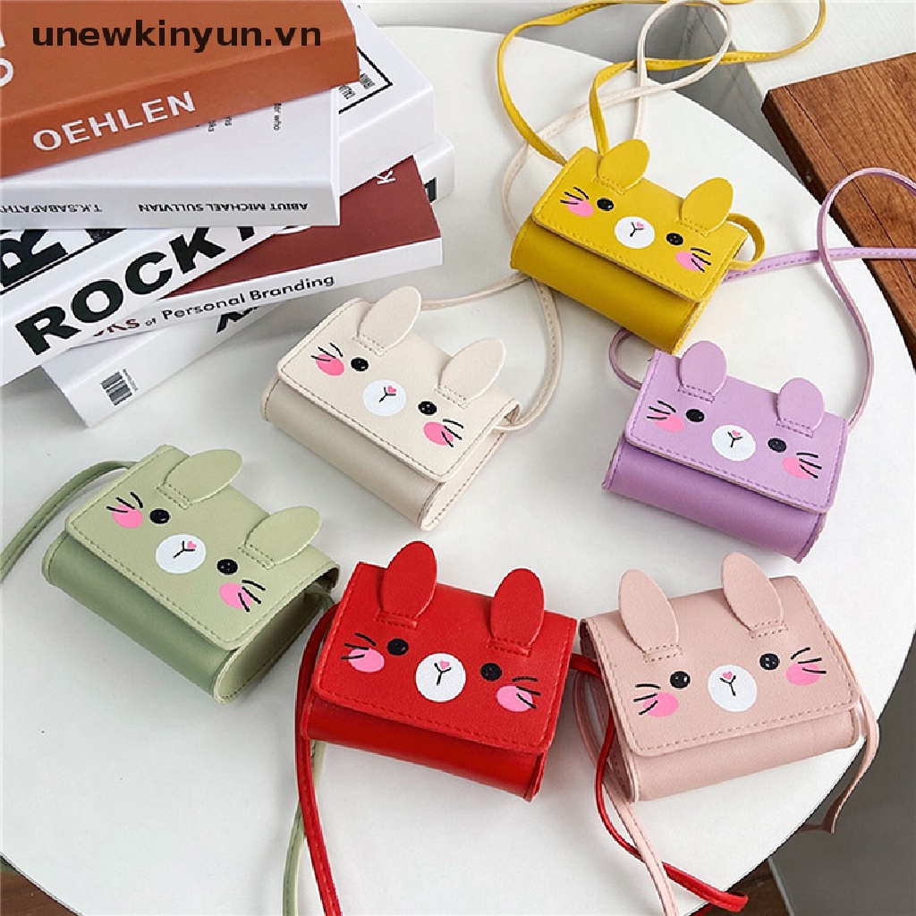Túi Đeo Chéo Mini Hình Thỏ Hoạt Hình Dễ Thương Cho Nữ