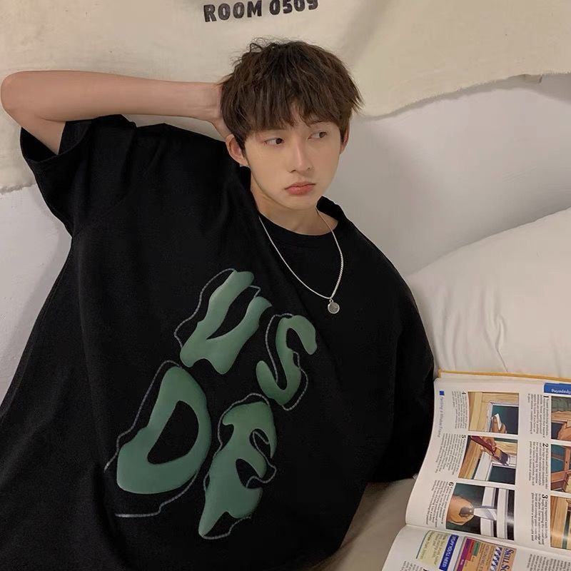 Áo Thun Cotton Tay Ngắn Phong Cách Hong Kong Thời Trang Mùa Hè Mới Cho Nam