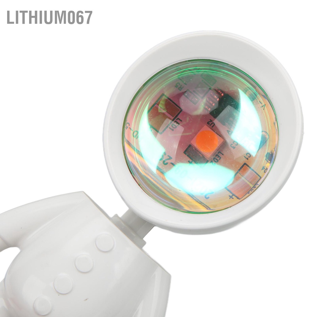 Lithium067 Máy chiếu đèn hoàng hôn Spaceman Hình Công tắc cảm ứng xoay 360 độ Khả năng dụng rộng rãi