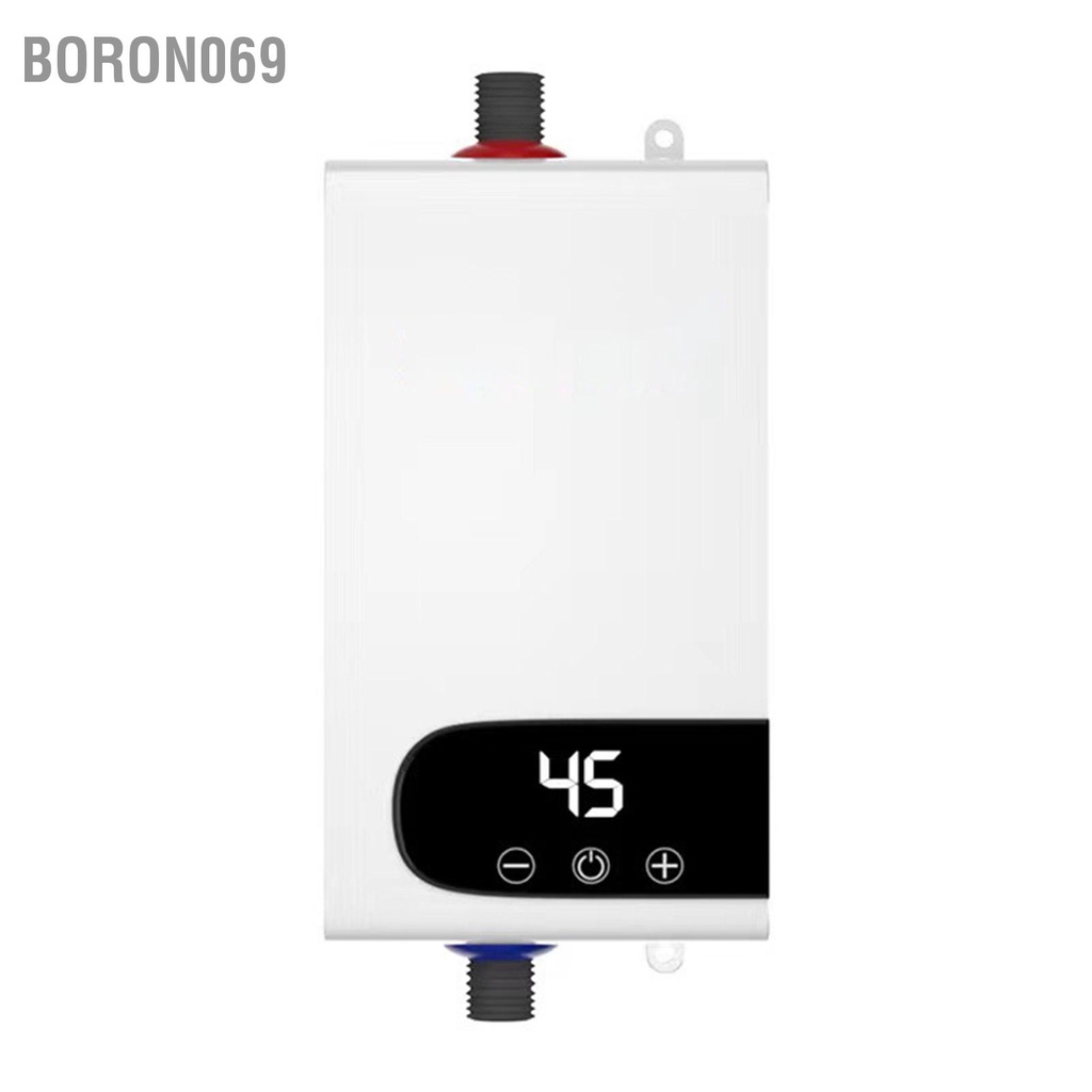 Boron069 220V Điện Tankless Máy Nước Nóng 4500W Liền Cho Nhà Tắm Vệ Sinh Phích Cắm Châu Âu