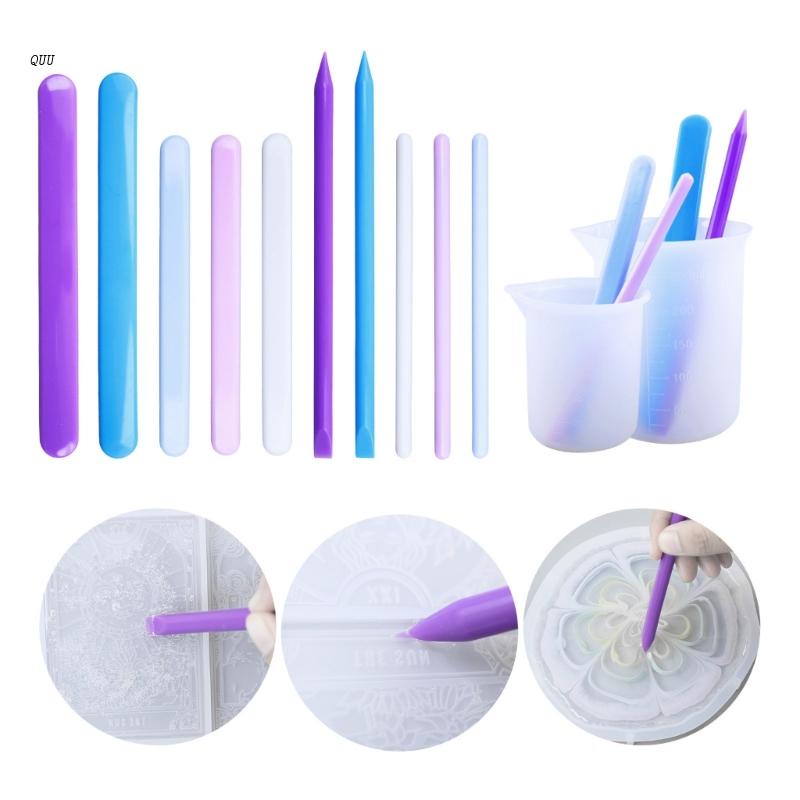 Bộ Cốc Đo Lường Bằng Silicone Không Dính Có Thể Tái Sử Dụng Cho Epoxy Resin