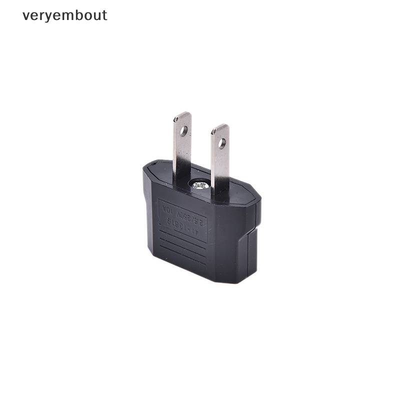 Set 4 Phích Cắm Chuyển Đổi EU Euro Sang US USA Tiện Dụng Khi Đi Du Lịch