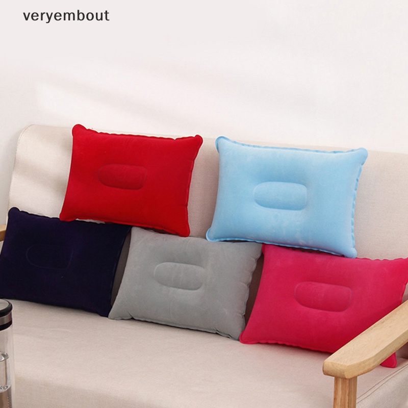 Gối Ngủ Bơm Hơi Bằng Nilon Siêu Nhẹ Tiện Dụng Mang Theo Du Lịch Cắm Trại