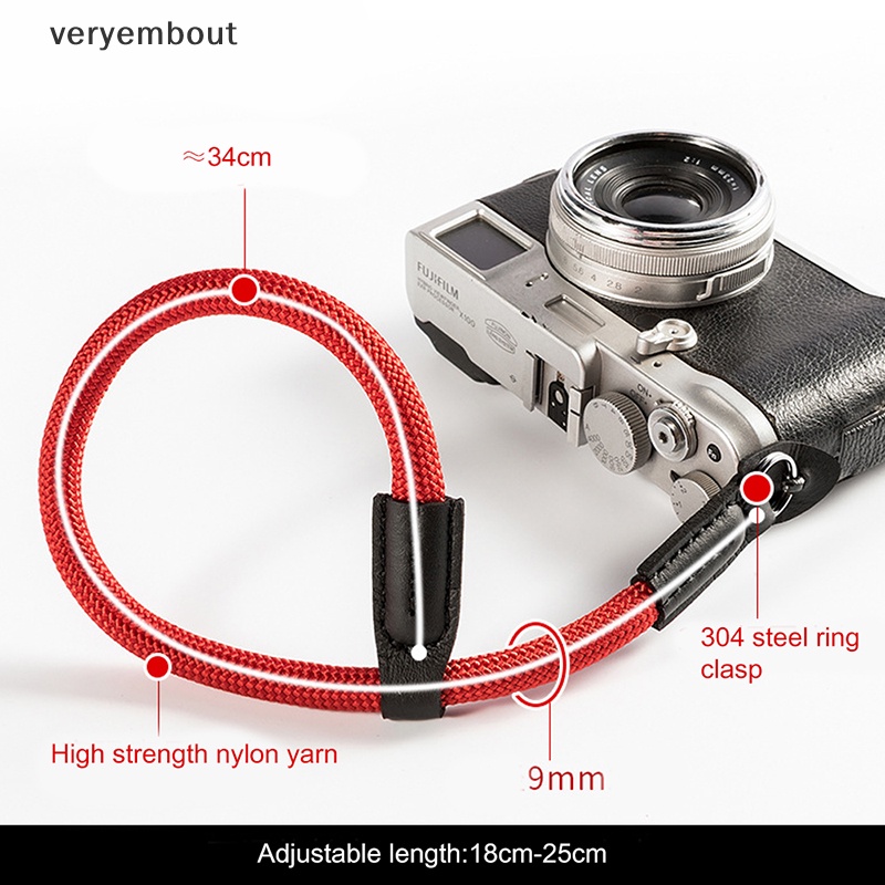 Dây Đeo Cổ Tay Gắn Máy Ảnh Kỹ Thuật Số Bằng nylon Tiện Dụng