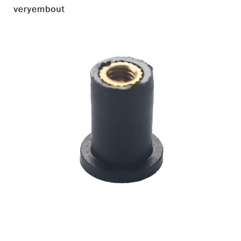 Set 10 Đai Ốc Cao Su Chuyên Dụng Cho Xe Mô Tô M4 / M5 / M6