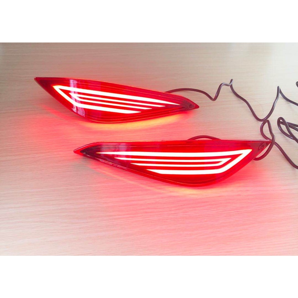 Set 2 Đèn led Cảnh Báo Gắn Cản Sau Xe Hơi toyota rush 2017 2018 2019 2020 2021 +