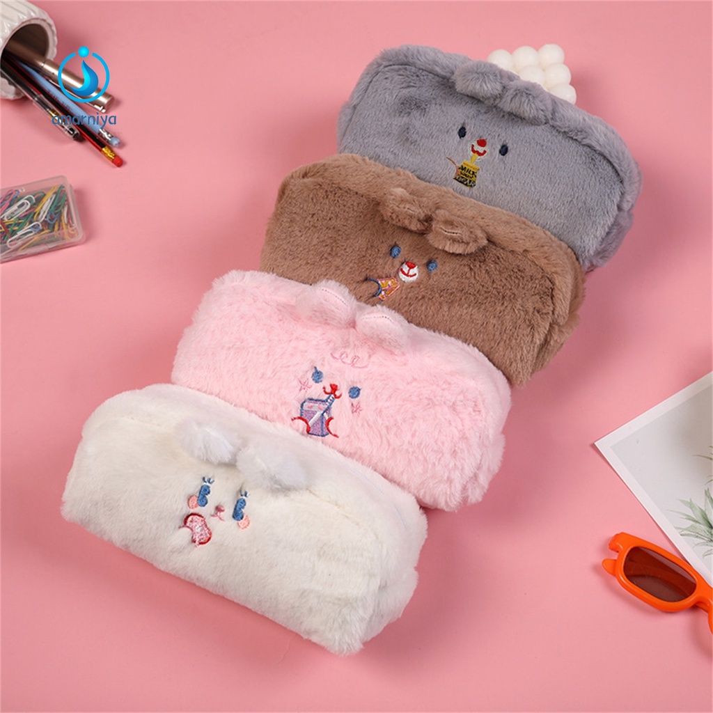 (Shop Amart) Túi Đựng Bút Hình Thỏ Nhồi Bông