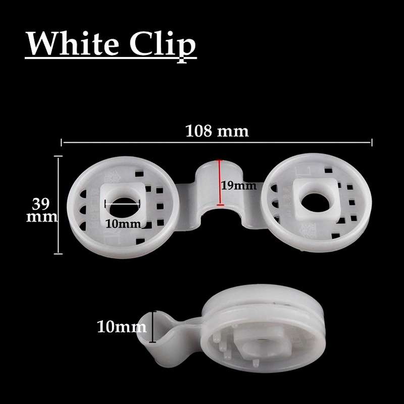[Hot] Set 10 Kẹp Vải Lưới Che Nắng Màu Trắng Dùng Để Lắp Đặt Tấm Lưới Làm Vườn Nhanh Chóng (L)