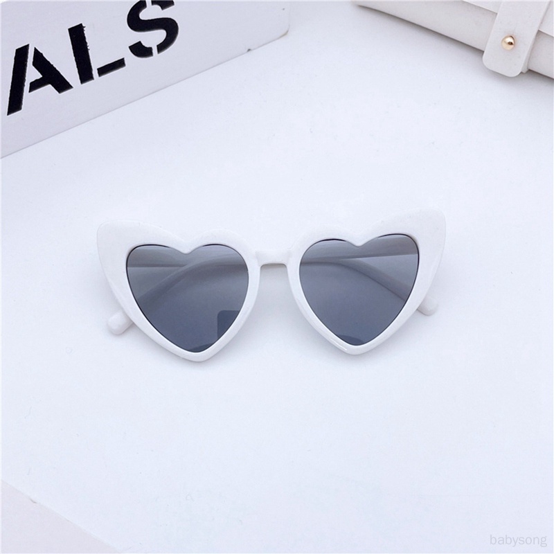 Kính Mát Gọng Trái Tim Chống Tia UV Thời Trang Cho Bé