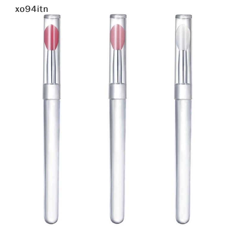 Bộ 3 Món Gồm Cọ Và Vỏ Bọc Bằng Silicone Dùng Cho Son Dưỡng Môi
