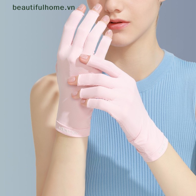 1 Đôi Găng Tay Chống Tia UV Bảo Vệ Móng Tiện Dụng