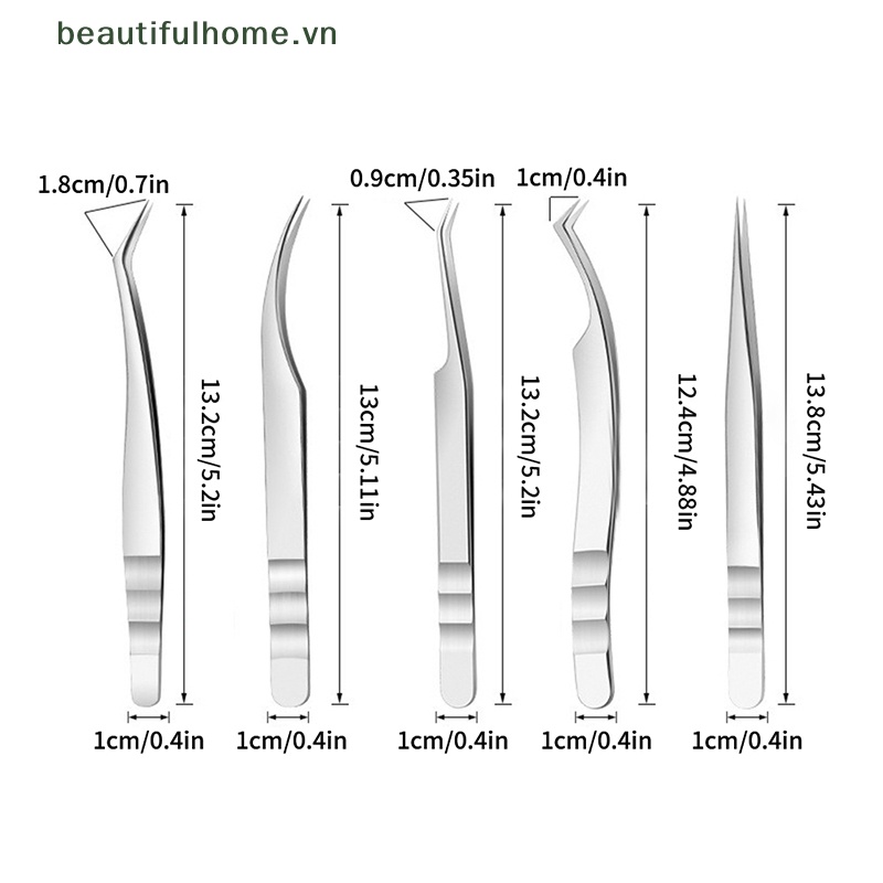 1 Nhíp Đầu Cong / Thẳng / Nhíp Làm Đẹp Lông Mi / Lông Mày Chuyên Dụng