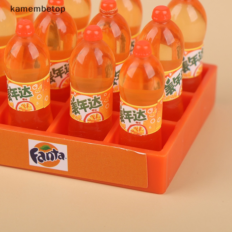 1 Bộ Mô Hình Khay Đựng Nước Ngọt / Soda Mini Tỉ Lệ 1: 12 Trang Trí Nhà Búp Bê