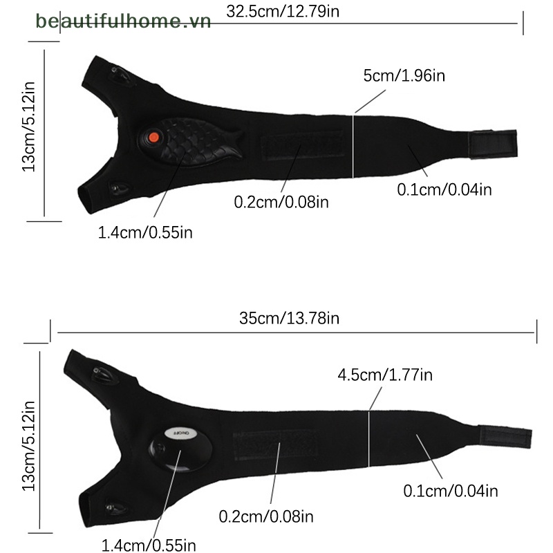 Găng Tay Không Ngón Tích Hợp Đèn Pin LED Có Thể Sạc Lại Tiện Dụng