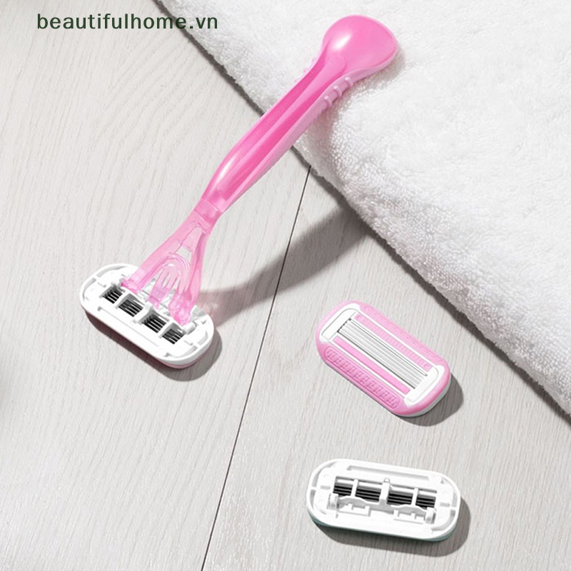 1 Dao Cạo Râu Siêu Mịn 4 Lớp Với Tay Cầm 1 [beauty]