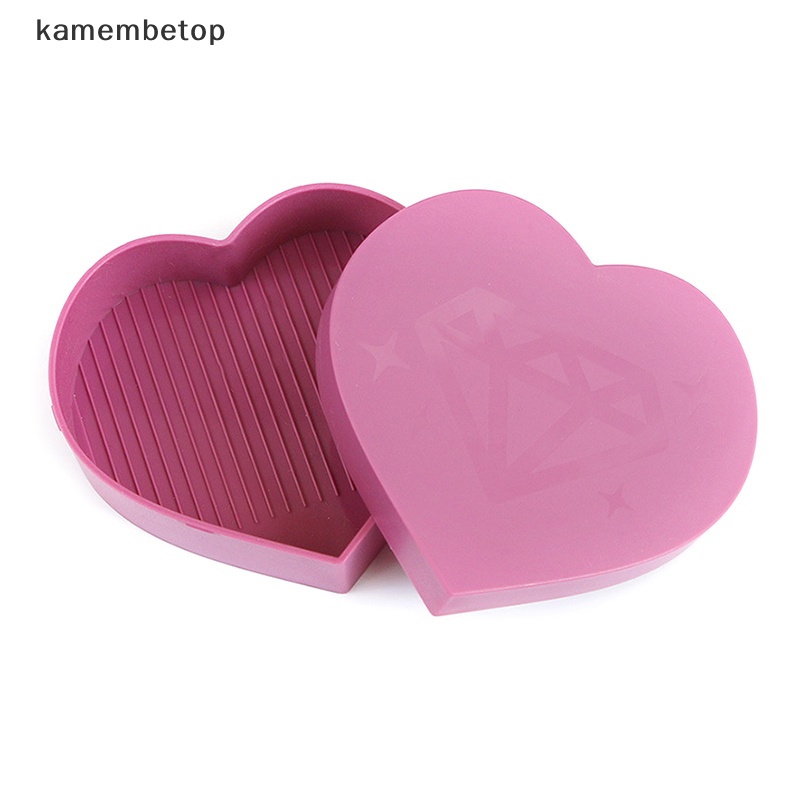 Set 3 Khay Đựng Kim Cương Hình Trái Tim Sức Chứa Lớn