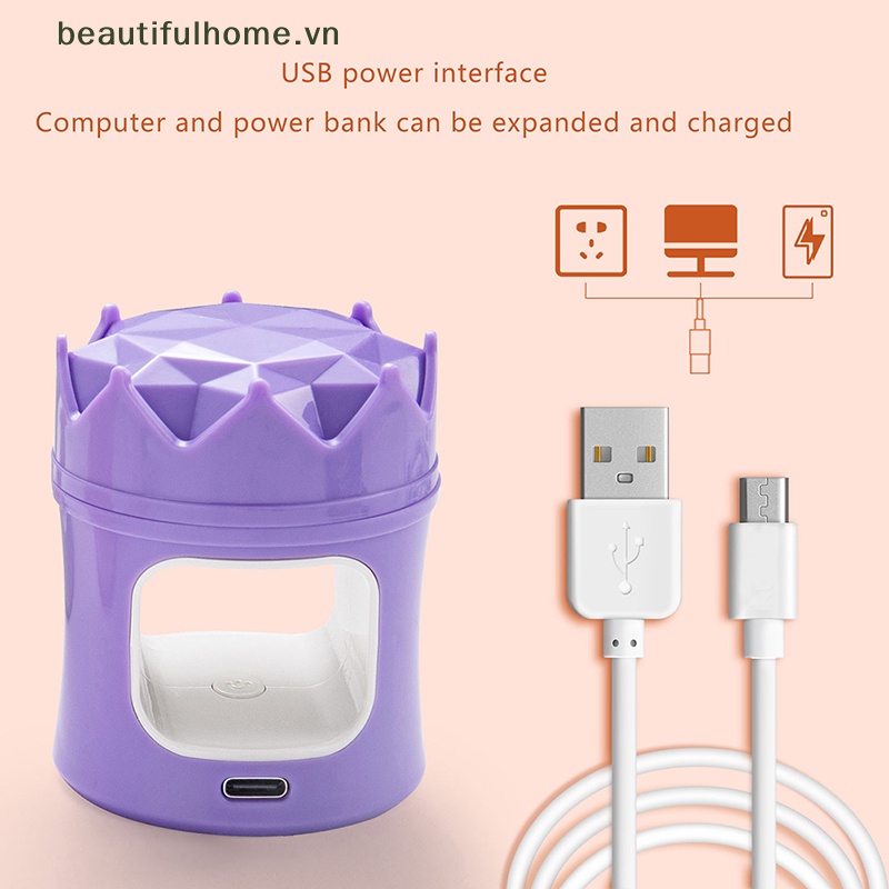 Đèn LED UV Sấy Khô Sơn Móng Tay Mini Tiện Dụng