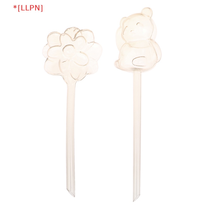 1 Dụng Cụ Tưới Cây Tự Động Hình Hoa / Gấu Bằng Nhựa Trong Suốt