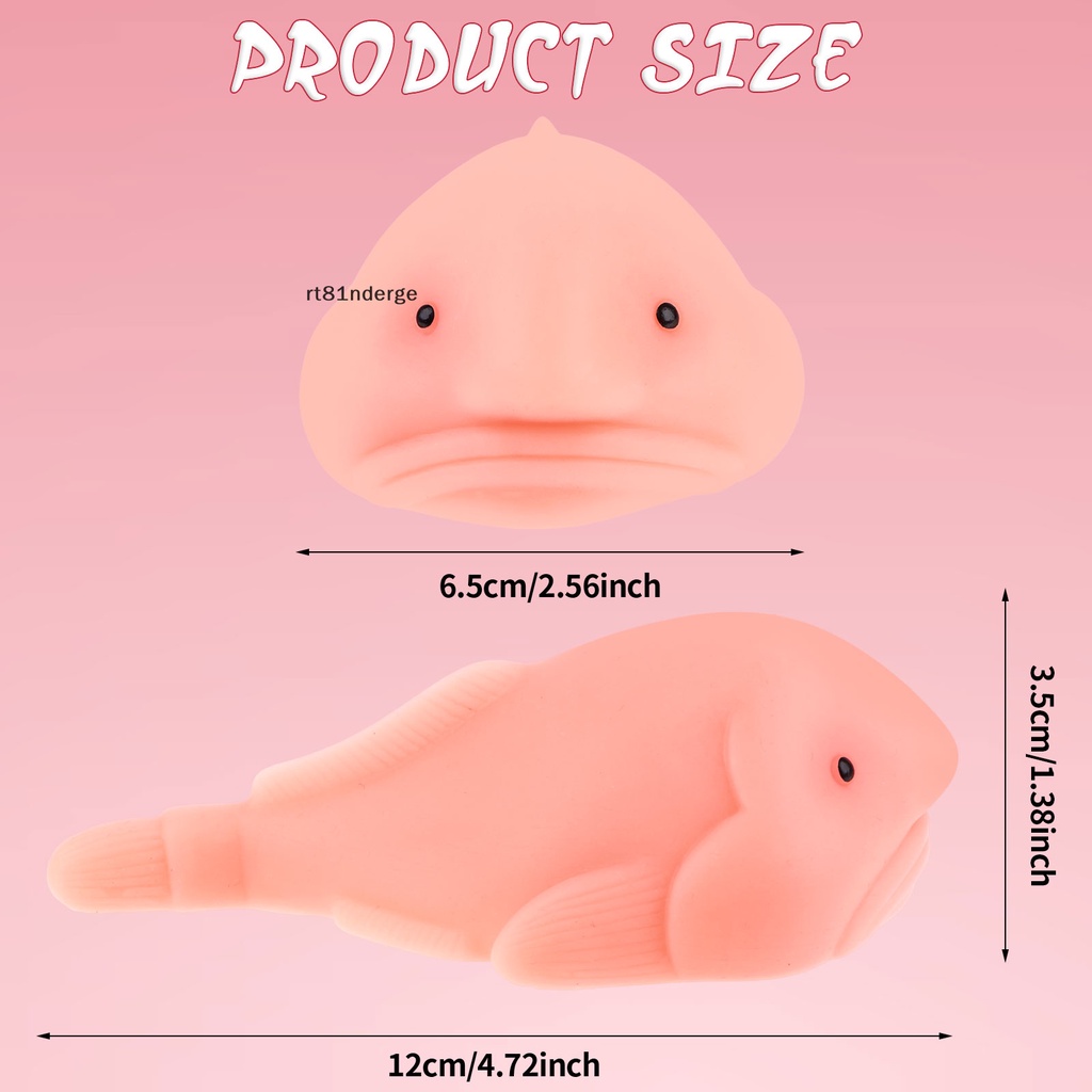 Set 3 Đồ Chơi Cá Chép Blobfish Dễ Thương 4.7 Inch Giảm Căng Thẳng