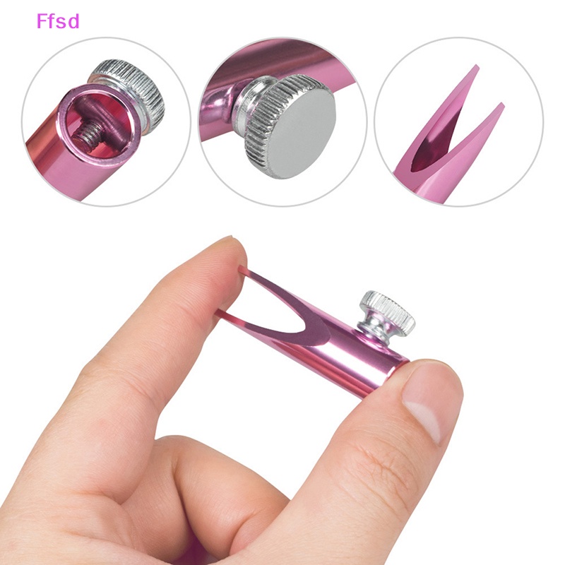 {Ffsd} Đồ Chuốt Bút Chì Vẽ Lông Mày Hai Đầu Hình Chữ U Bằng Kim Loại