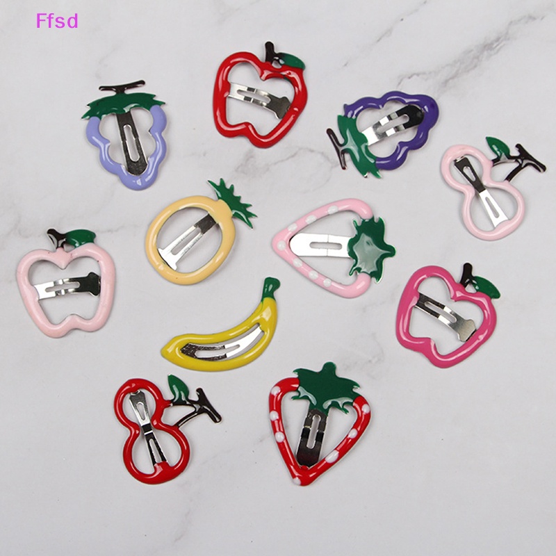 {Ffsd} Bán Chạy Set 5 Kẹp Tóc Càng Cua Hình Trái Dâu Ngọt Ngào Cho Bé Gái / Bé Gái Làm Quà Tặng Bán Chạy