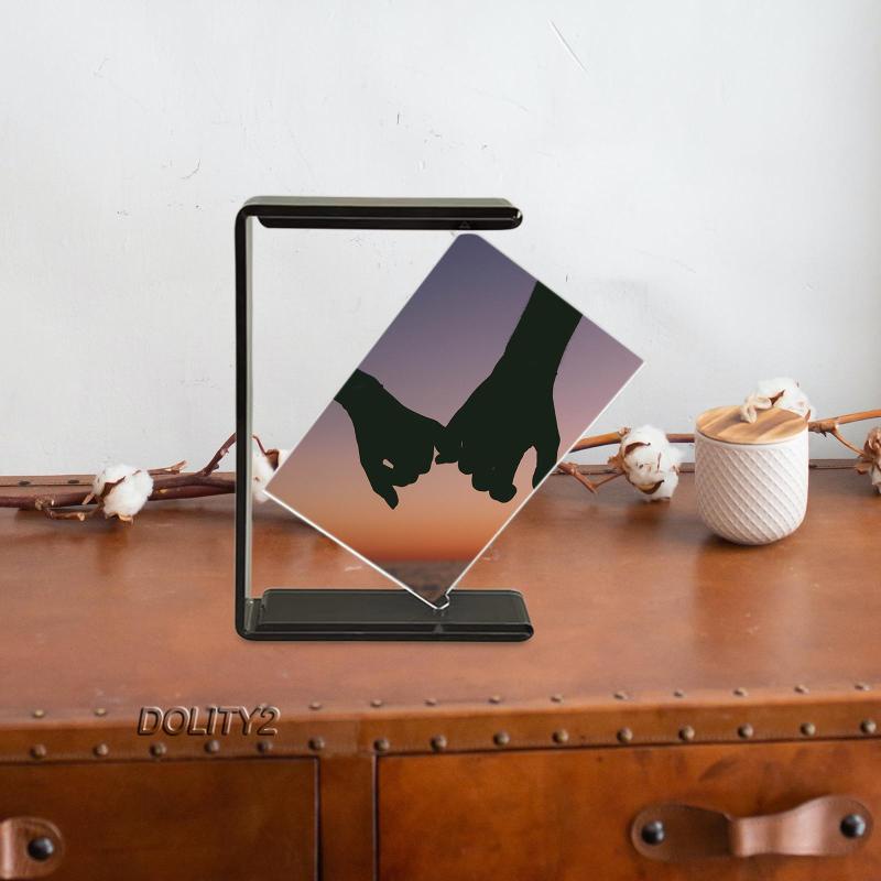 [Dolity2] Khung Ảnh 4x6 Hai Mặt Xoay Tối Giản Hiện Đại Sáng Tạo