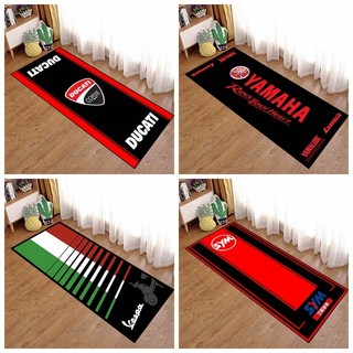 Thảm Lót Chống Trượt 50x160cm In Hình Xe Mô Tô Honda Kawasaki Yamaha BMW Suzuki