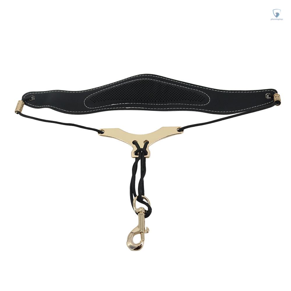 Dây Đeo Cổ Bằng Da PU Thoáng Khí Cho Tenor / Soprano / Alto Saxophones