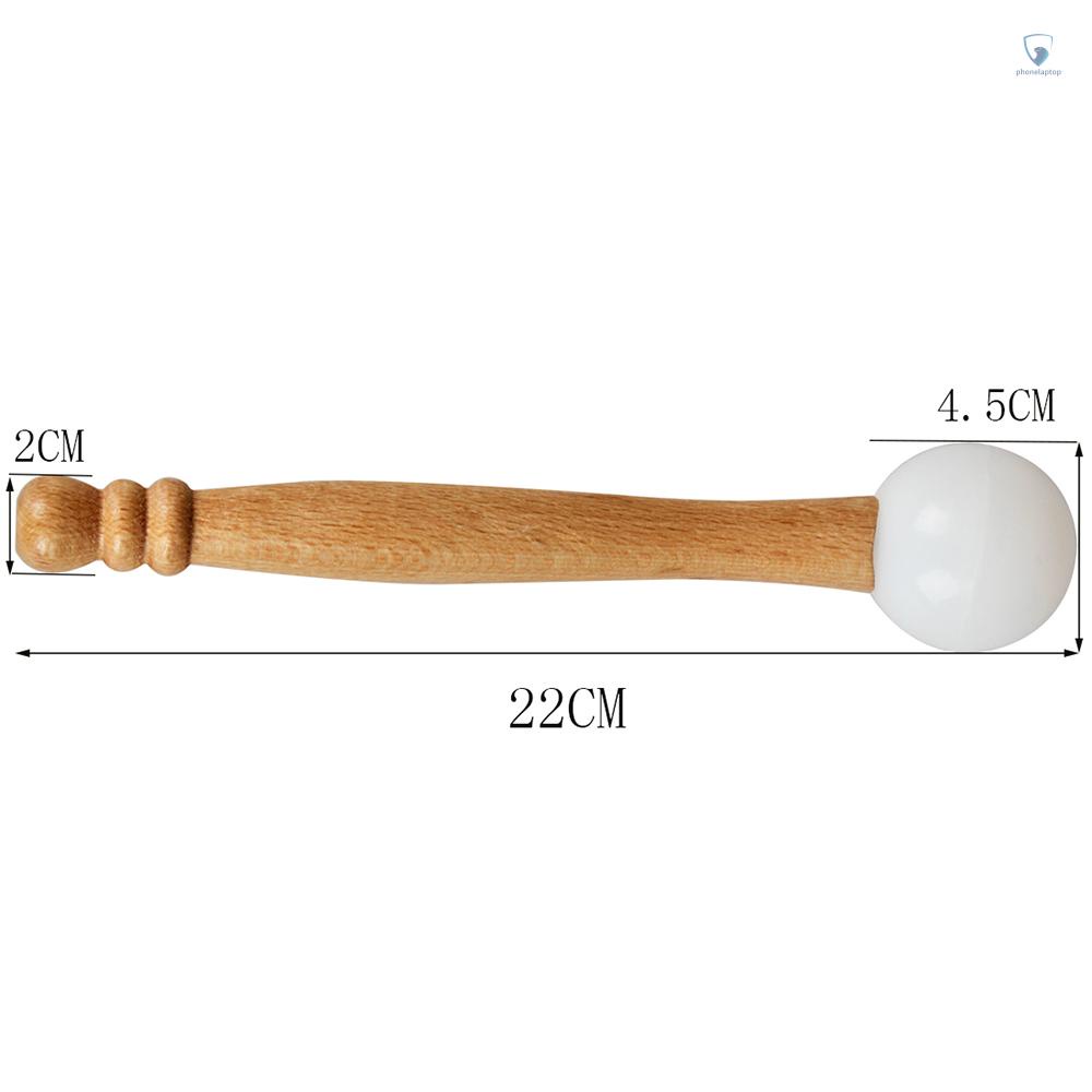 (laptvn) Dùi Đánh Bóng Bằng Cao Su Tay Cầm Bằng Gỗ Chuyên Nghiệp Cho Bát Âm Thanh Thiền