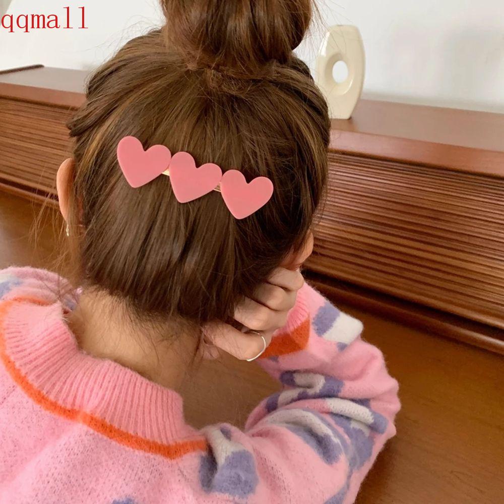 Kẹp Tóc Hình Trái Tim Màu Sắc Ngọt Ngào Cho Nữ