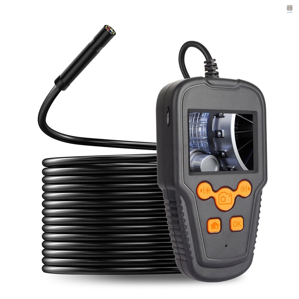 Camera Nội Soi 2.4 Inches Màn Hình LCD 1080P Lens 3.9mm IP68 Cầm Tay Có 8 Đèn Led