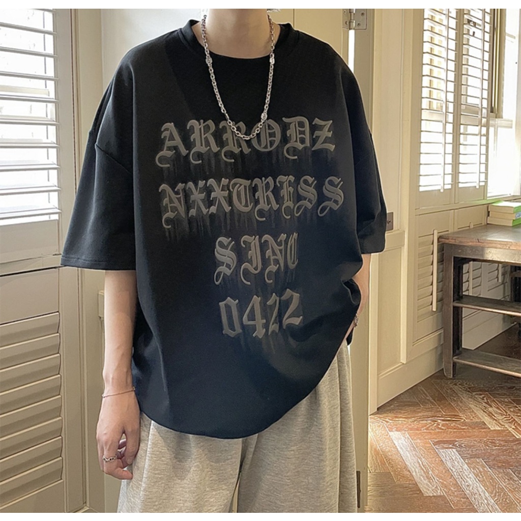 Áo Thun Nam Ngắn Tay Dáng Rộng Dễ Phối Đồ