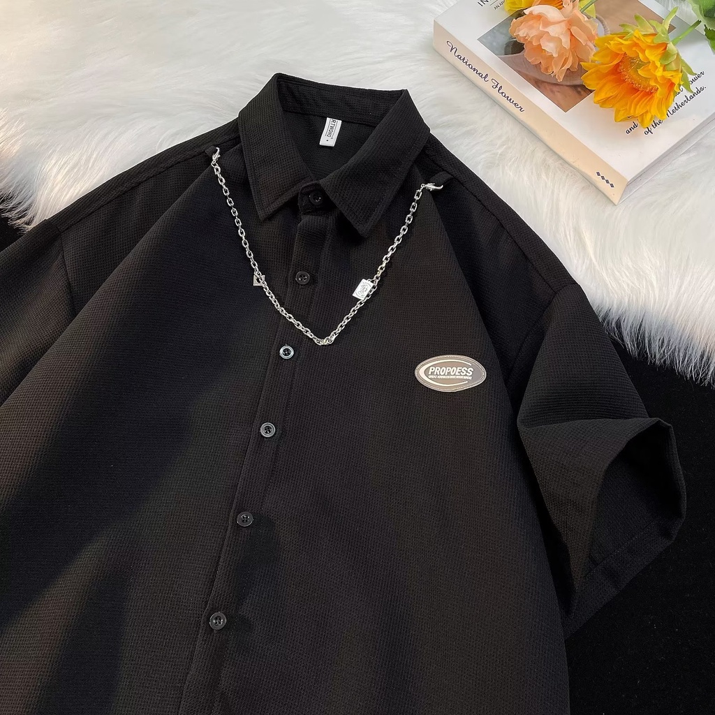 Áo Thun Polo Tay Ngắn Màu Sắc Đơn Giản Phong Cách Hàn Quốc Cho Nam