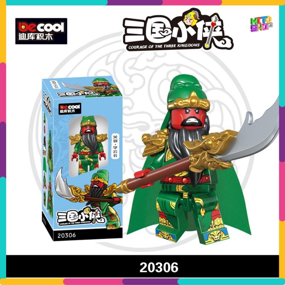 Minifigures Xếp Hình Lắp Ráp Quan Vũ Triệu Vân Mô Hình Nhân Vật Phim Truyện Tướng Lính Trung Cổ 2030