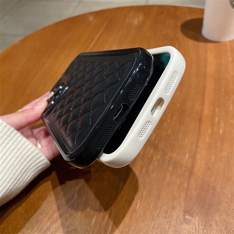 Ốp Điện Thoại Mềm Chống Sốc Họa Tiết Da Cừu Cho iPhone 14 13 12 Pro Max 14 plus