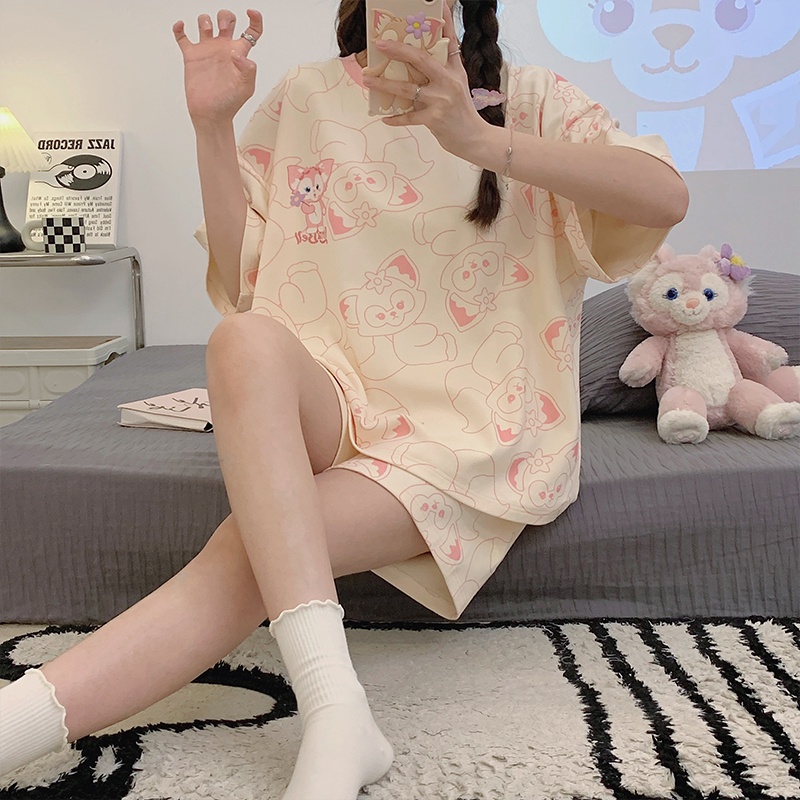 Bộ Đồ Ngủ Bằng Polyester Thời Trang Mùa Hè Dành Cho Nữ