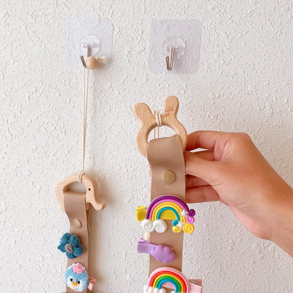 NIUYOU Giá Đỡ Kẹp Tóc Trang Sức Bằng Gỗ Cho Bé