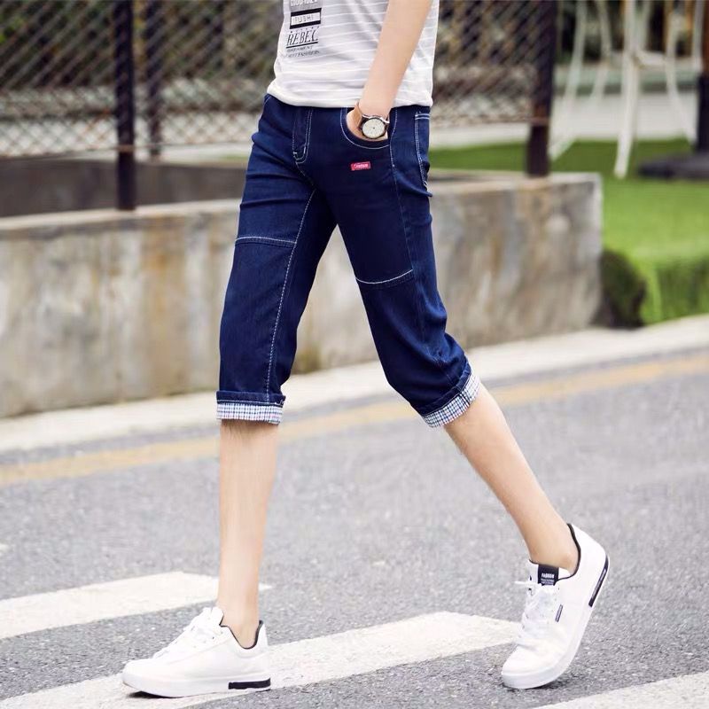 Quần Jeans Lửng 7 Tấc Vd7q Thời Trang Mùa Hè Cho Nam