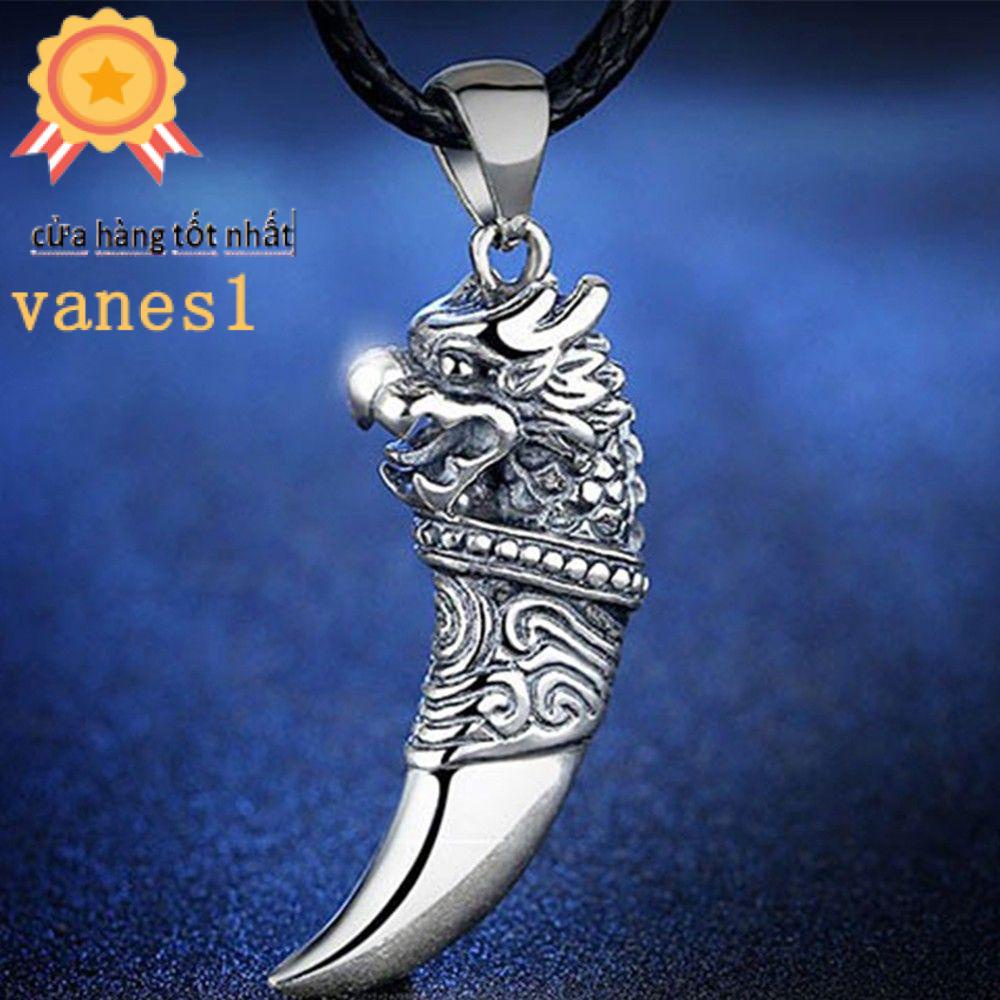 Vòng cổ Mặt Răng VANES1|Nhẫn Titan Hình Răng Sói Cá Tính Cho Nam