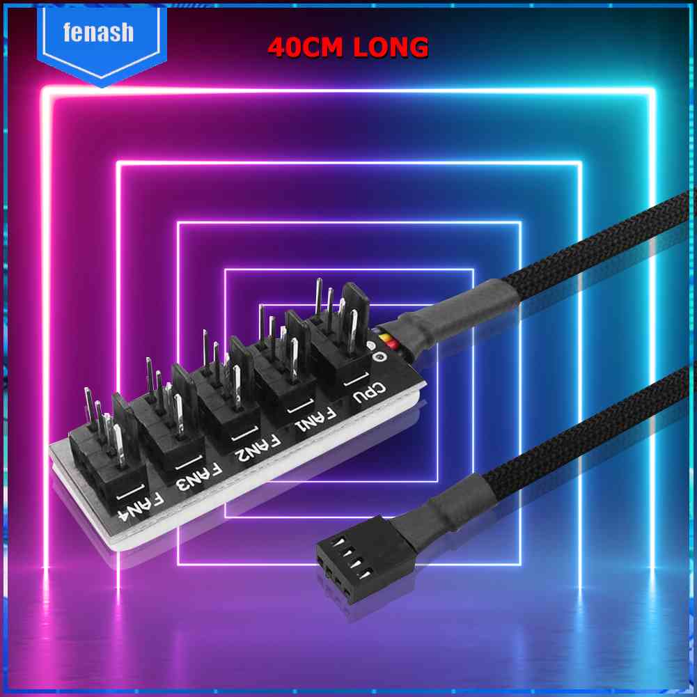 Bộ Chuyển Đổi Nguồn Điện 40cm 1 Sang 5 4-Pin PWM Cho CPU Máy Tính