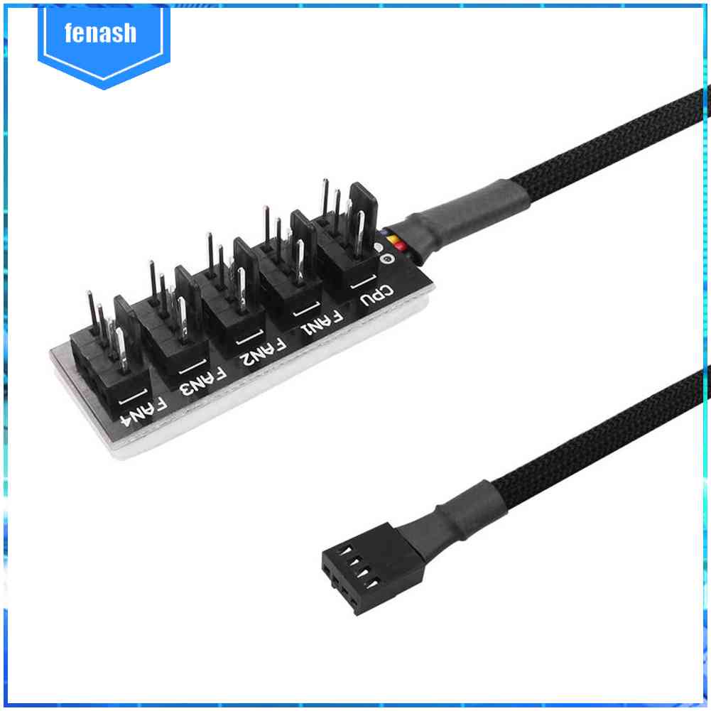Bộ Chuyển Đổi Nguồn Điện 40cm 1 Sang 5 4-Pin PWM Cho CPU Máy Tính