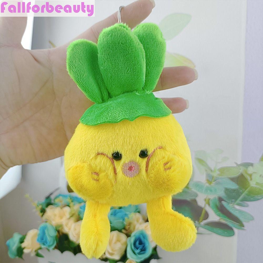 Móc Khóa Hình Rau Củ Nhồi Bông Mềm Mại Phong Cách Hàn Quốc