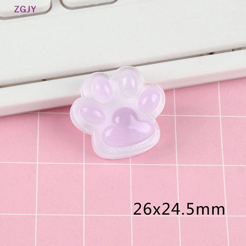 Set 5 Móng Vuốt Mèo Dạ Quang Bằng Resin Resin Màu Ngẫu Nhiên DIY Mới